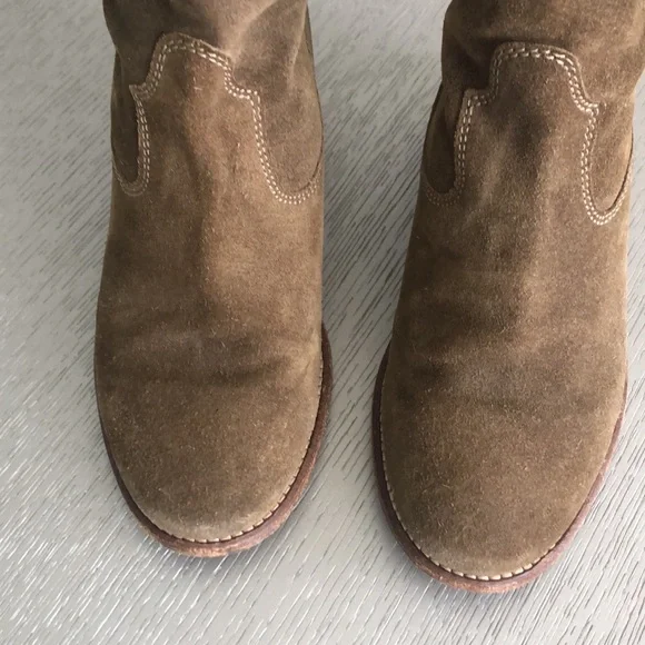 Isabel Marant Olive Suede Ankle Boots size 7